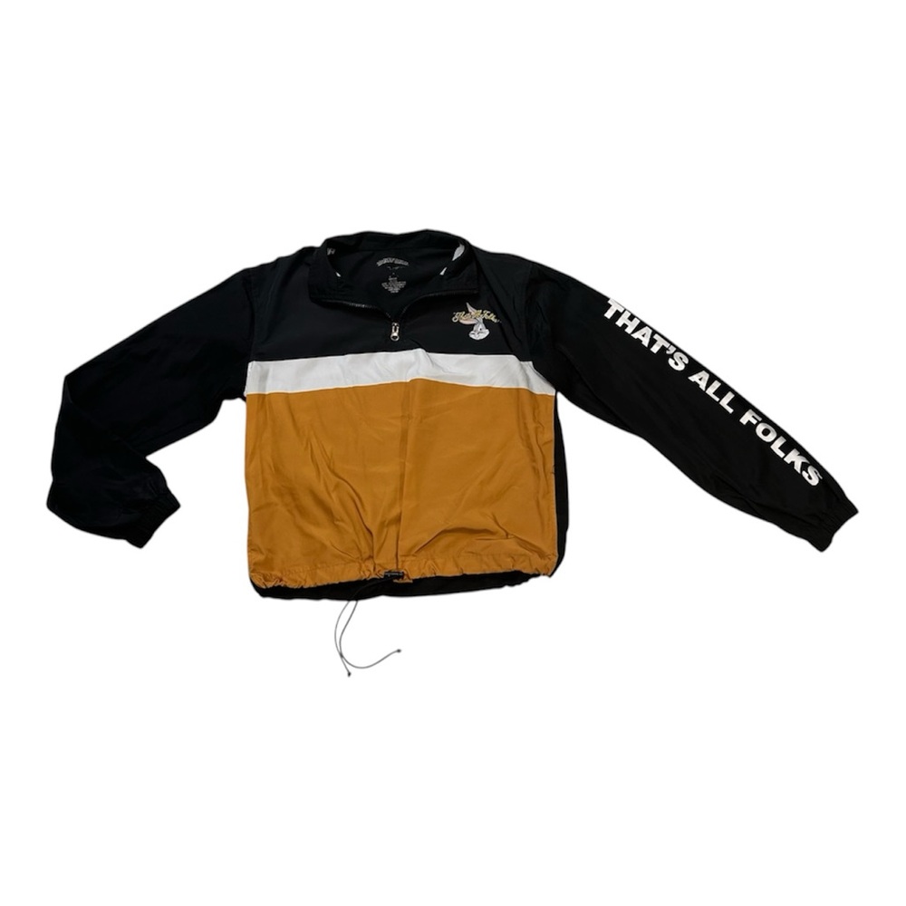 Womens 90s Looney Tunes Windbreaker Pullover! Size Small!
